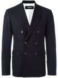 pinstripe double breasted blazer