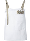 crystal embellished tank top