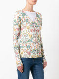 floral patterned cardigan 