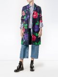floral single breasted coat