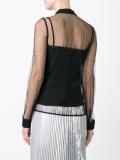sheer frill shirt