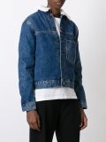 fringed velured cropped jacket