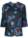 abstract print blouse 