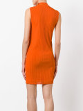ribbed turtle neck dress