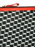 geometric print clutch