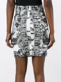 printed mini pencil skirt 