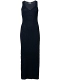 v-neck fitted dress