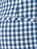 gingham check cropped trousers