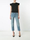 straight cropped jeans