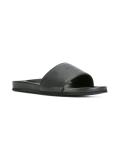 logo embossed slider sandals