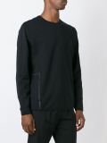 tonal side print sweatshirt