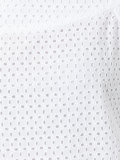 perforated trim blouse 