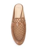 braided vamp slip-on loafers