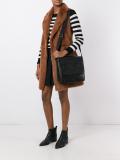 embossed logo crossbody bag 