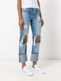 denim distressed jeans