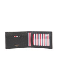 grained bi-fold wallet