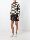 checked sweater