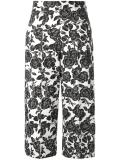 floral print cropped trousers 