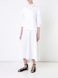 pleated puff sleeve shirt