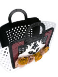 floral motif tote bag 