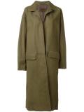 open mid leather coat