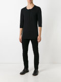 'Henley' half sleeve top