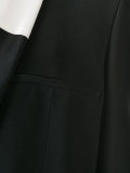 contrast shawl collar blazer
