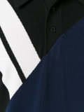 stripe panel polo shirt 