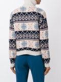 patterned roll neck sweater