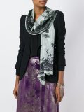 lace print scarf