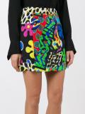 printed a-line skirt