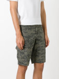 camouflage-print cargo shorts
