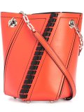 contrast-trim shoulder bag