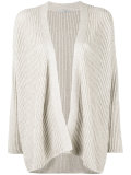 relaxed fit open cardigan