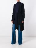'M' belted cardi-coat