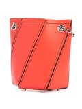 contrast-trim shoulder bag