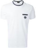 striped trim T-shirt