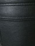 leather-look skinny trousers