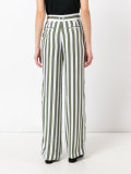 stripe high waist trousers