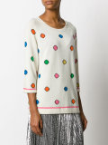 cashmere spot jumper 