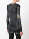 embellished patch top