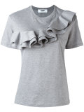 ruffle trim T-shirt