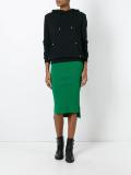 ribbed pencil skirt