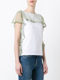 lace trimmed T-shirt 