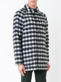 checked patchwork coat