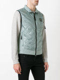 quilted zip gilet 
