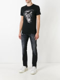 tiger print T-shirt