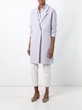 peaked lapel coat