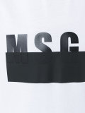logo print sleeveless T-shirt