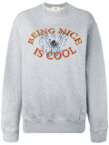 'being nice' print sweatshirt